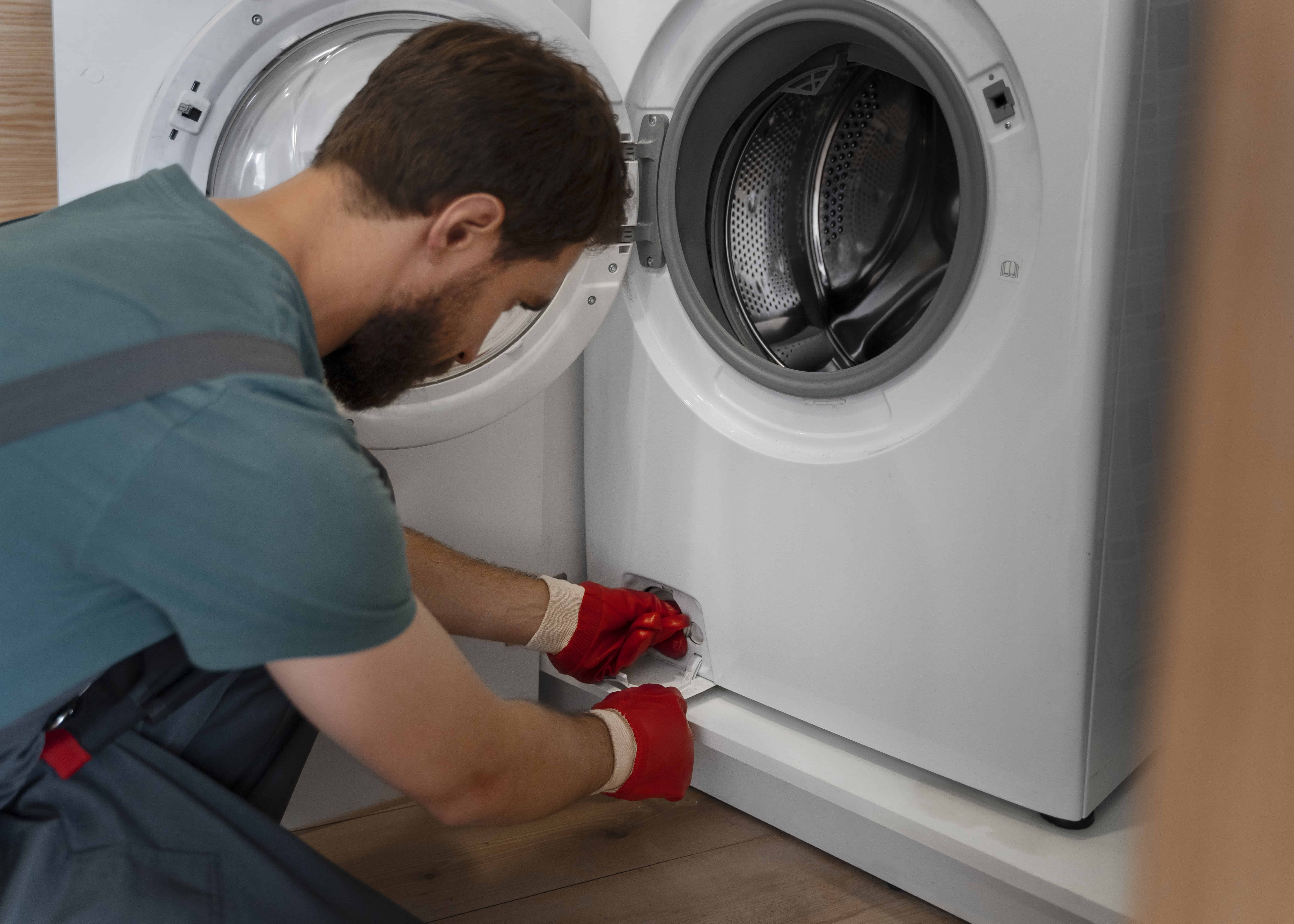 Efficient washing machine repair and maintenance by professional movers and technicians.
